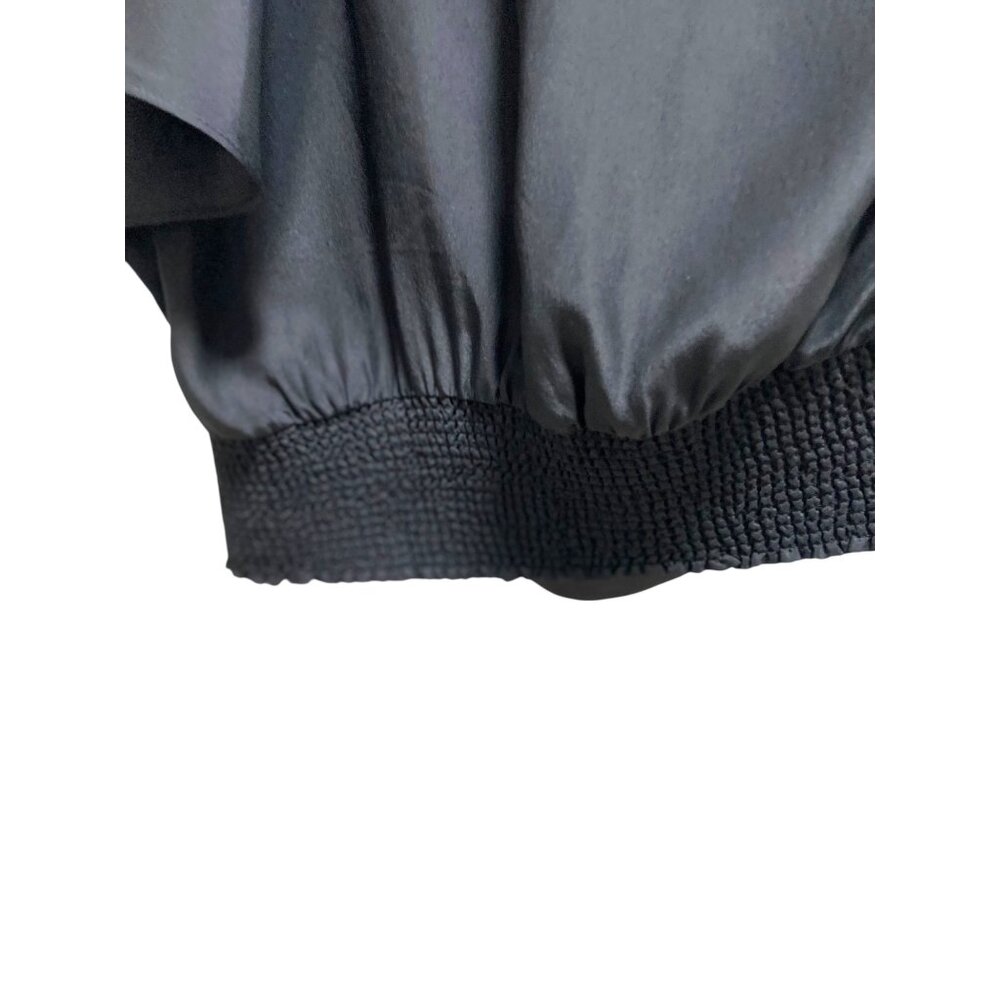 White House Black Market Black and Silver One-Shoulder Blouse - Picture 11 of 14
